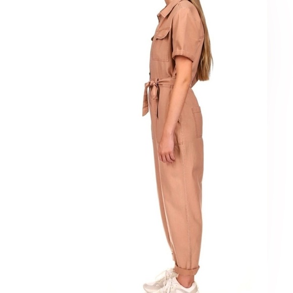 🌹NWT:SANCTUARY Explorer Cotton Blend Jumpsuit in Washed Lio - Picture 3 of 7